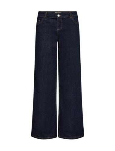 Sc-Kimberly Bottoms Jeans Wide Navy Soyaconcept