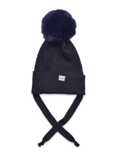 Oslo Beanie - Fake Fur Accessories Headwear Hats Beanie Navy Mp Denmar...