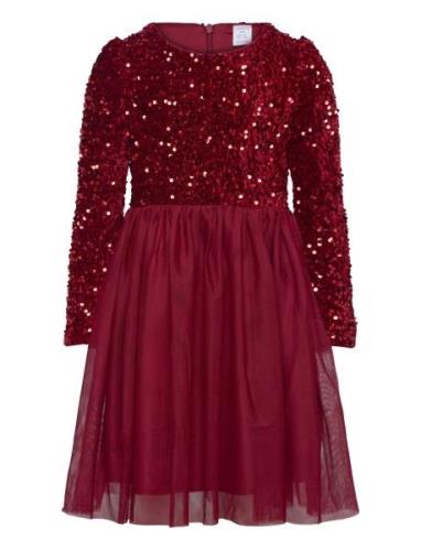 Dress L S Sequins Velvet Top A Dresses & Skirts Dresses Partydresses R...