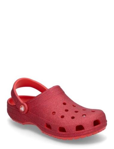 Classic Glitter Clog Slippers Tøfler Red Crocs