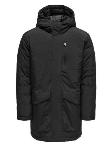 Onsglobal Parka Jacket Otw Parkas Jakke Black ONLY & SONS