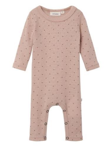 Nbfnava Ls Slim Wool Suit Lil Langermet Bodysuit Pink Lil'Atelier