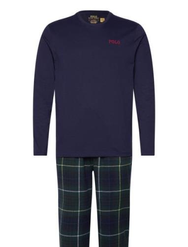 Flannel-Sle-Set Pyjamas Navy Polo Ralph Lauren Underwear