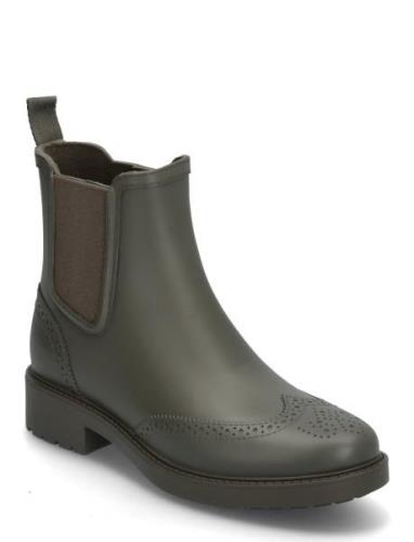 Preslie Rubber Rain Boot Regnstøvler Sko Khaki Green Lauren Ralph Laur...