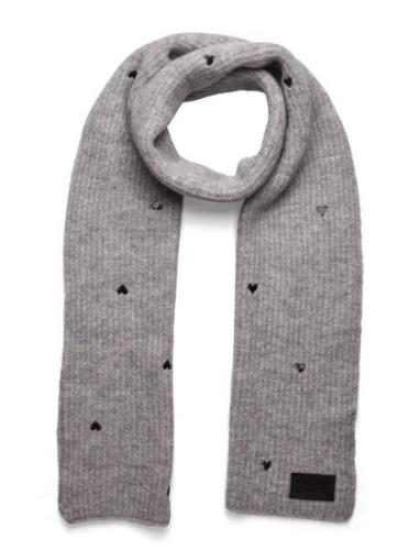 Lidia Scarf Accessories Scarves Winter Scarves Grey Fabienne Chapot