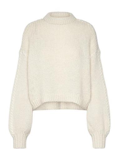 Vmfeng Ls O-Neck Pullover Ga Boo Tops Knitwear Jumpers Cream Vero Moda