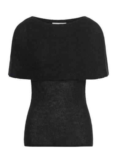 Nuit Top Tops Knitwear Jumpers Black Stylein