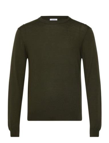 Greyson Merino Knit Tops Knitwear Round Necks Green Les Deux