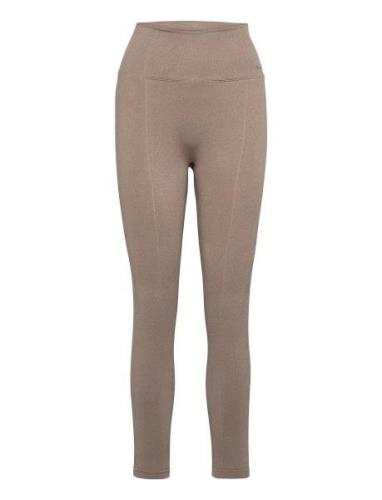 Luxe Seamless Tights Bottoms Running-training Tights Beige Aim´n