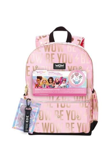 Wow® Generation, Backpack W/Patches, 40 X 30 Cm Accessories Bags Backp...