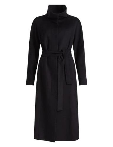 Wool Coat, Carlena Ullfrakk Frakk Black Ivo Nikkolo