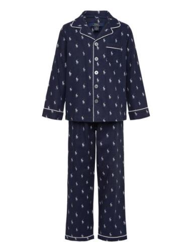 S6-Sleepwear Pant Set Pyjamas Sett Navy Polo Ralph Lauren