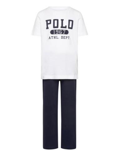 Sl-Sleepwear Pyjamas Sett Navy Polo Ralph Lauren