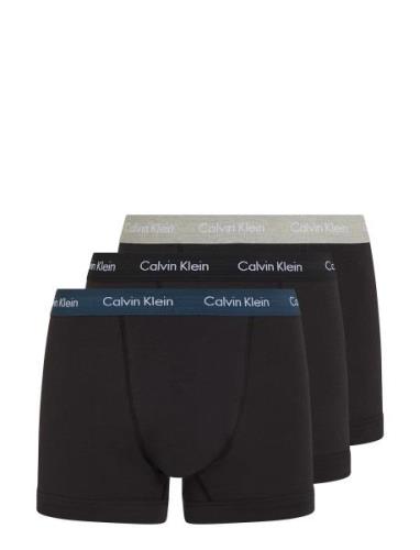 Trunk 3Pk Boksershorts Black Calvin Klein