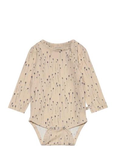 Body L/S Printed Bodies Long-sleeved Beige Petit Piao