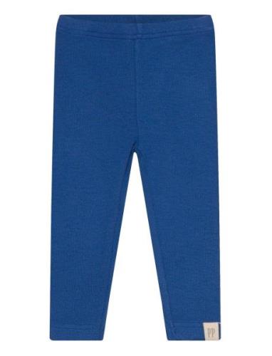 Legging Modal Bottoms Leggings Blue Petit Piao