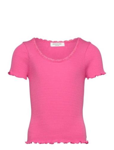 Baybay Tee Tops T-shirts Short-sleeved Pink Rosemunde Kids