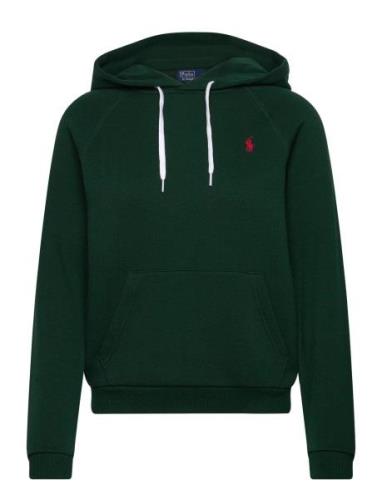 Shrunken Fit Fleece Hoodie Tops Sweat-shirts & Hoodies Hoodies Green P...