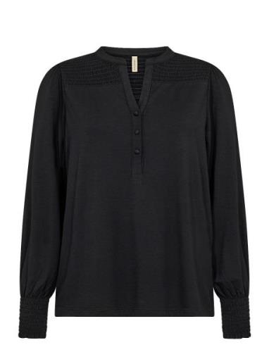 Sc-Marica Tops Blouses Long-sleeved Black Soyaconcept