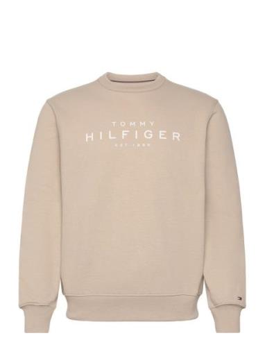 Tommy Hilfiger Sweatshirt Tops T-shirts Long-sleeved Beige Tommy Hilfi...