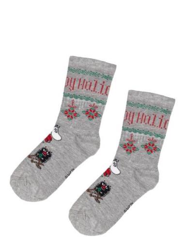 Happy Holidays Strumpor Socks & Tights Socks Grey MUMIN