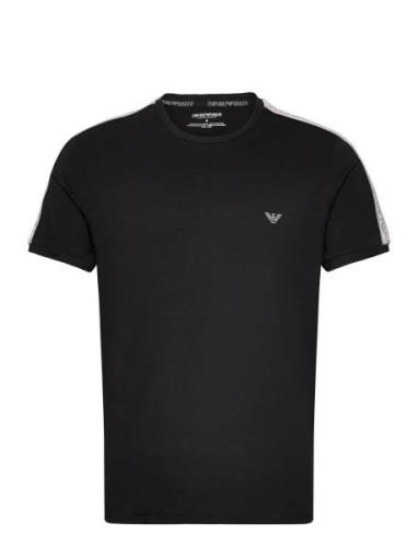 Loungewear T-Shirt Tops T-shirts Short-sleeved Black Emporio Armani