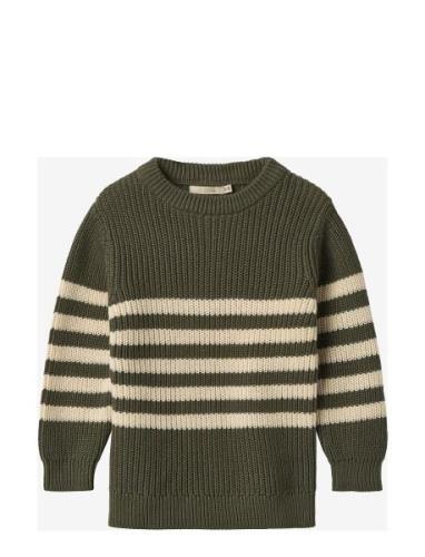 Samu Pullover Tops Knitwear Pullovers Green Fliink