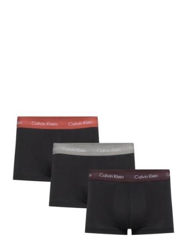 Low Rise Trunk 3Pk Boksershorts Black Calvin Klein