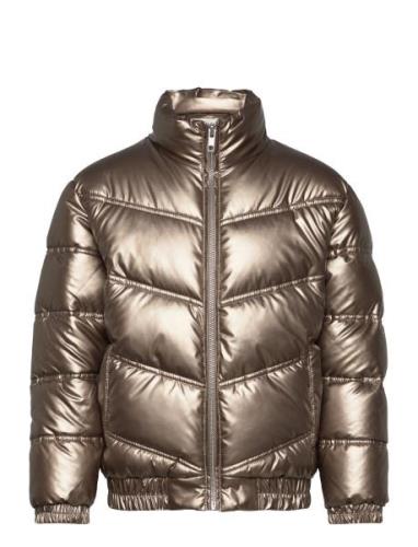 Jacket Metallic Fôret Jakke Brown Creamie