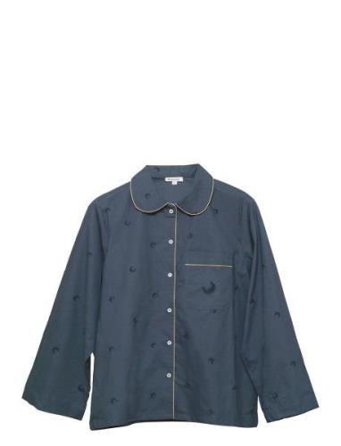 Moe Shirt Pyjamas Navy Maanesten