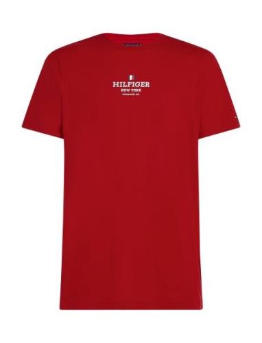 Rwb Hilfiger Tee Tops T-shirts Short-sleeved Red Tommy Hilfiger