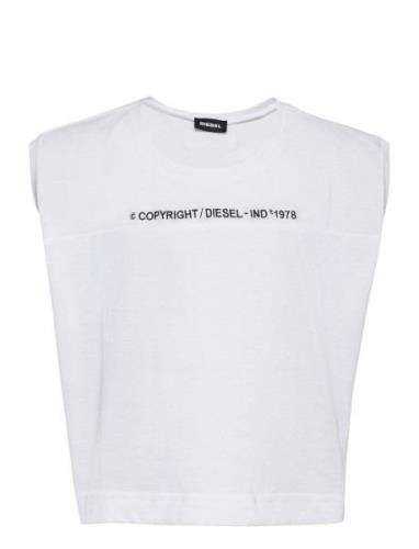 Tfelix T-Shirt Tops T-shirts Sleeveless White Diesel