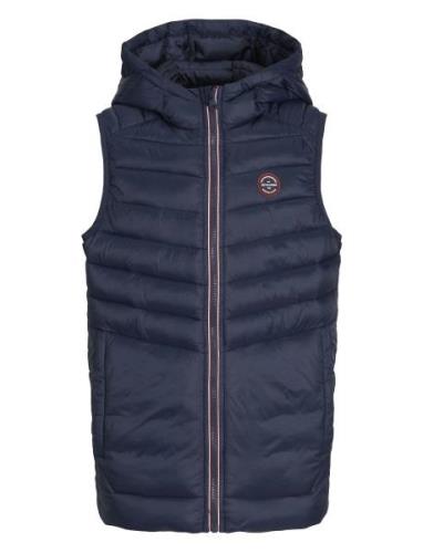 Jjesprint Puffer Bodywarmer Hood Noosjnr Fôret Vest Navy Jack & J S