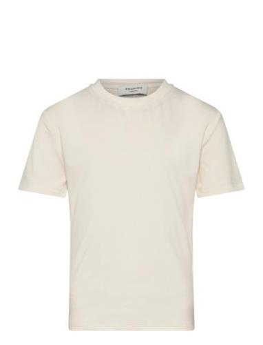 Rkbillie Ss T-Shirt Tops T-shirts Short-sleeved Cream Rosemunde Kids