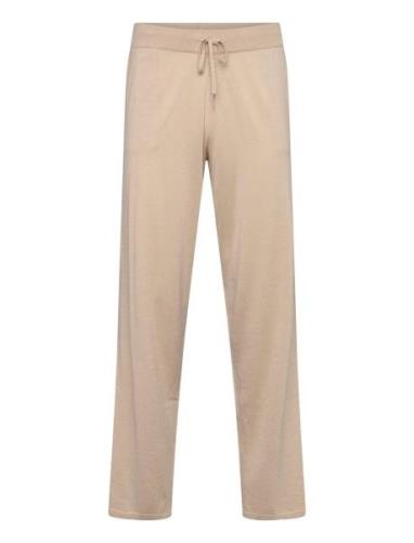 Man Fine Knit Pants Bottoms Sweatpants Cream Davida Cashmere