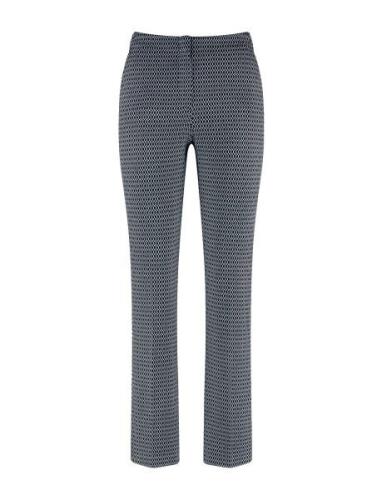 Pant Long Bottoms Trousers Slim Fit Trousers Navy Gerry Weber