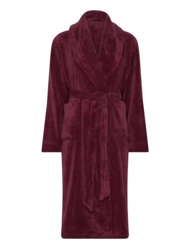 Robe  Fleece Morgenkåpe Burgundy Lindex