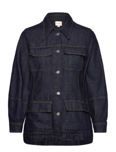 Finley Denim Jacket Dongerijakke Denimjakke Navy French Connection