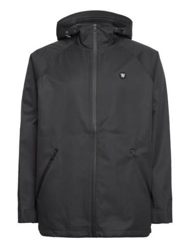 Wwari Parka Coat Parkas Jakke Black Double A By Wood Wood