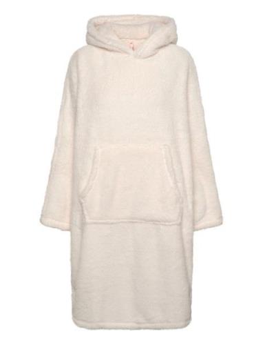 Snuggle Fleece Lounge Dress Morgenkåpe White Hunkemöller