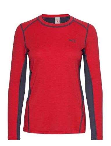 Sval Longsleeve Sport T-shirts & Tops Long-sleeved Red Kari Traa