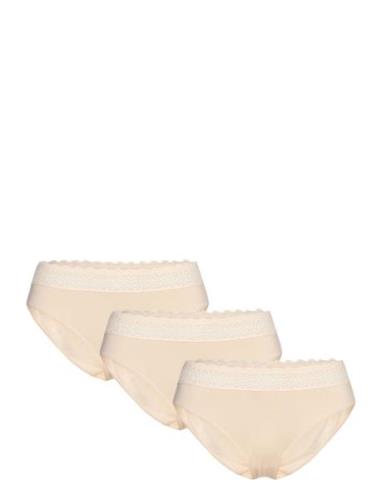 Feel Of Modal Tai 3P Truse Brief Truse Cream Triumph