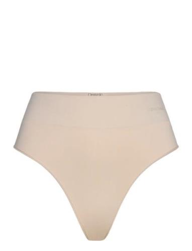 Smooth Thong Stringtruse Undertøy Cream Organic Basics