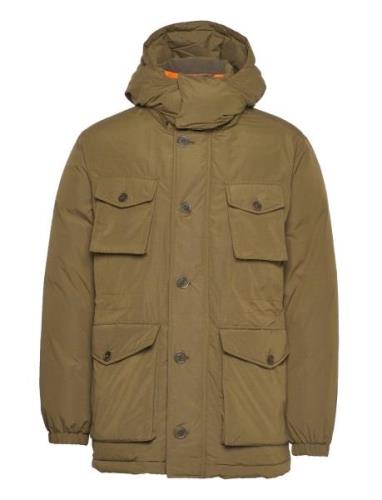 D2. Down Parka Parkas Jakke Khaki Green GANT