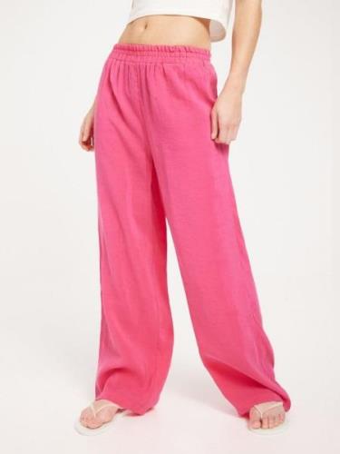 Only - Vide bukser - Pink Flambé - Onliris Modal Wide Leg Pants Wvn - ...