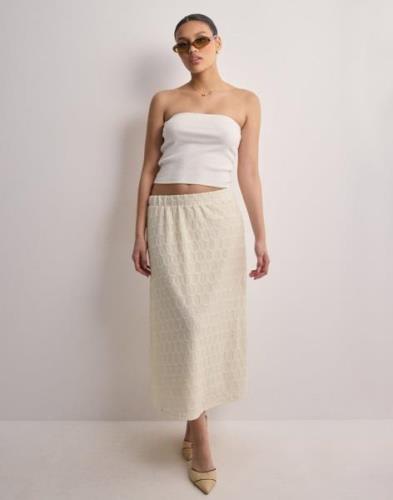 Object Collectors Item - Beige - Objfeodora Midi Skirt Div