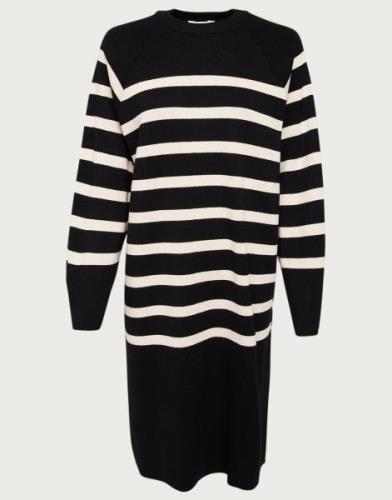 Object Collectors Item - Svart - Objester L/S Knit Dress Noos