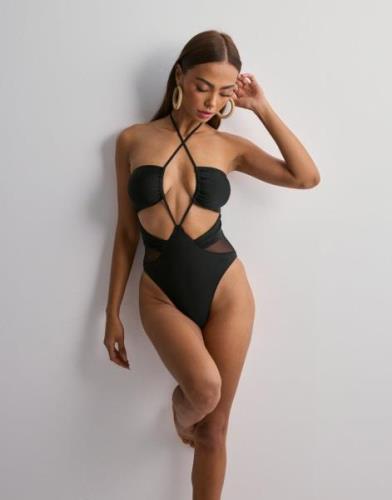 Nelly - Svart - Mesh Mix Swimsuit