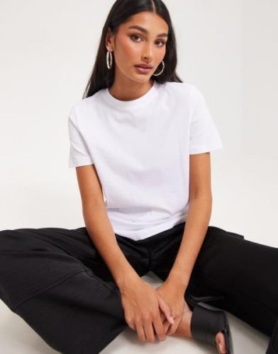 Selected Femme - Hvit - Slfmyessential Ss O-Neck Tee Noos