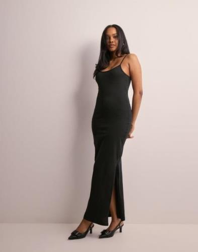 Only - Svart - Onlmay Life S/L Slit Dress Cs Jrs